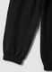 Girls&rsquo; black pure cotton joggers, regular fit_3