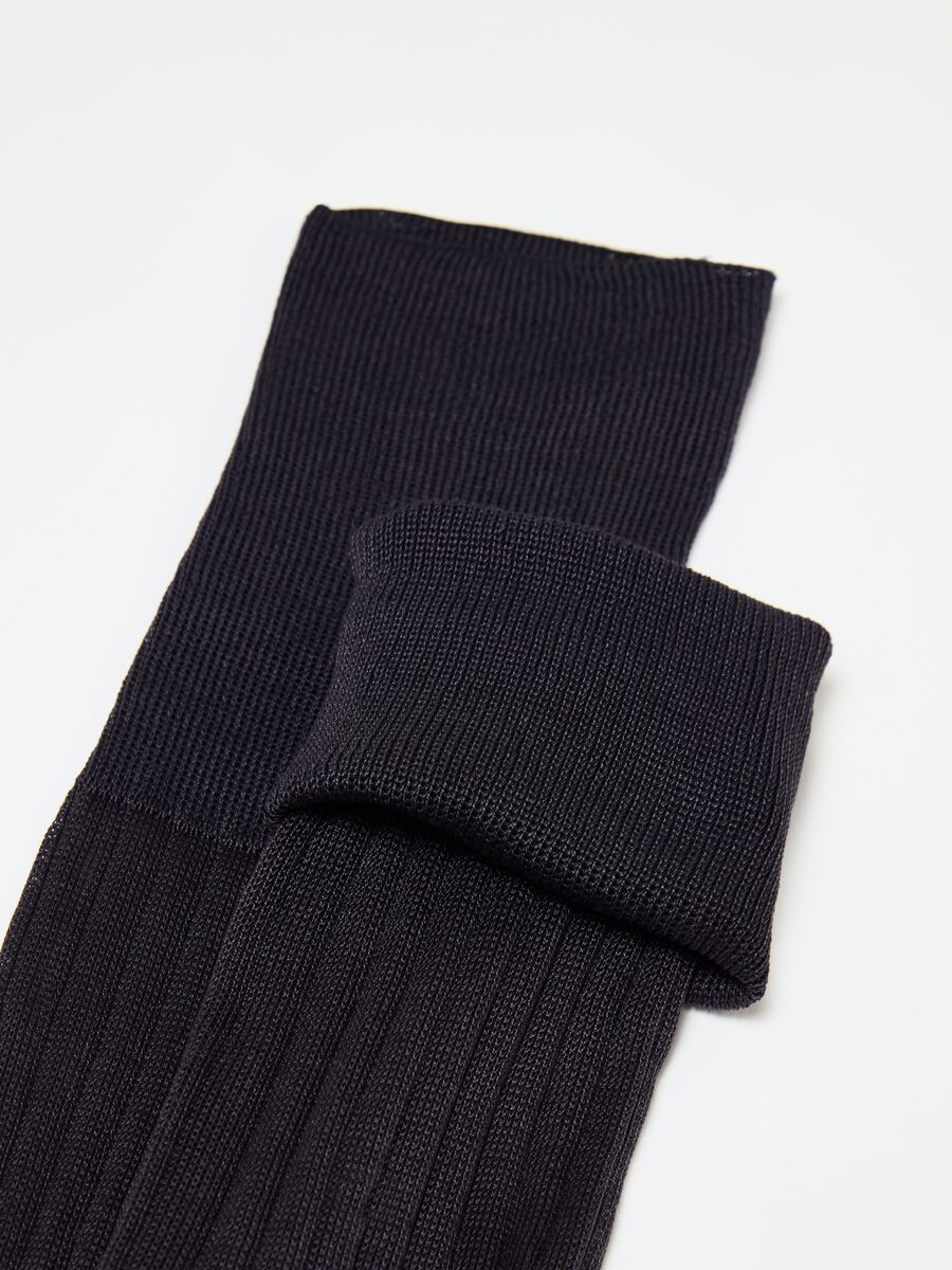 Two-pair pack long socks in cotton_1