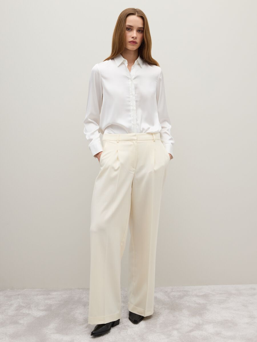 Regular Fit Beige Trousers_1