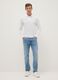 Blue slim fit denim jeans_0