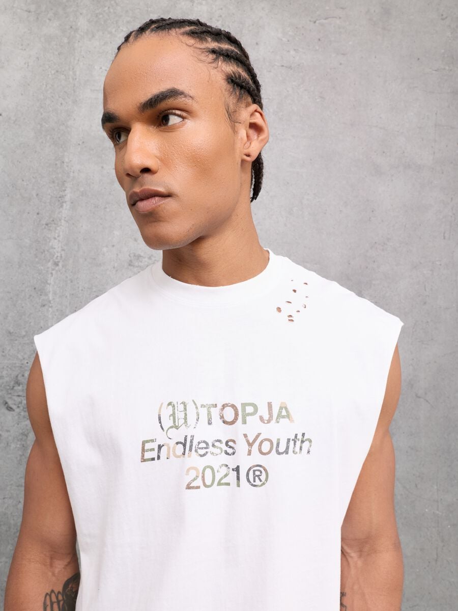 Sunfaded White Tank Top_2
