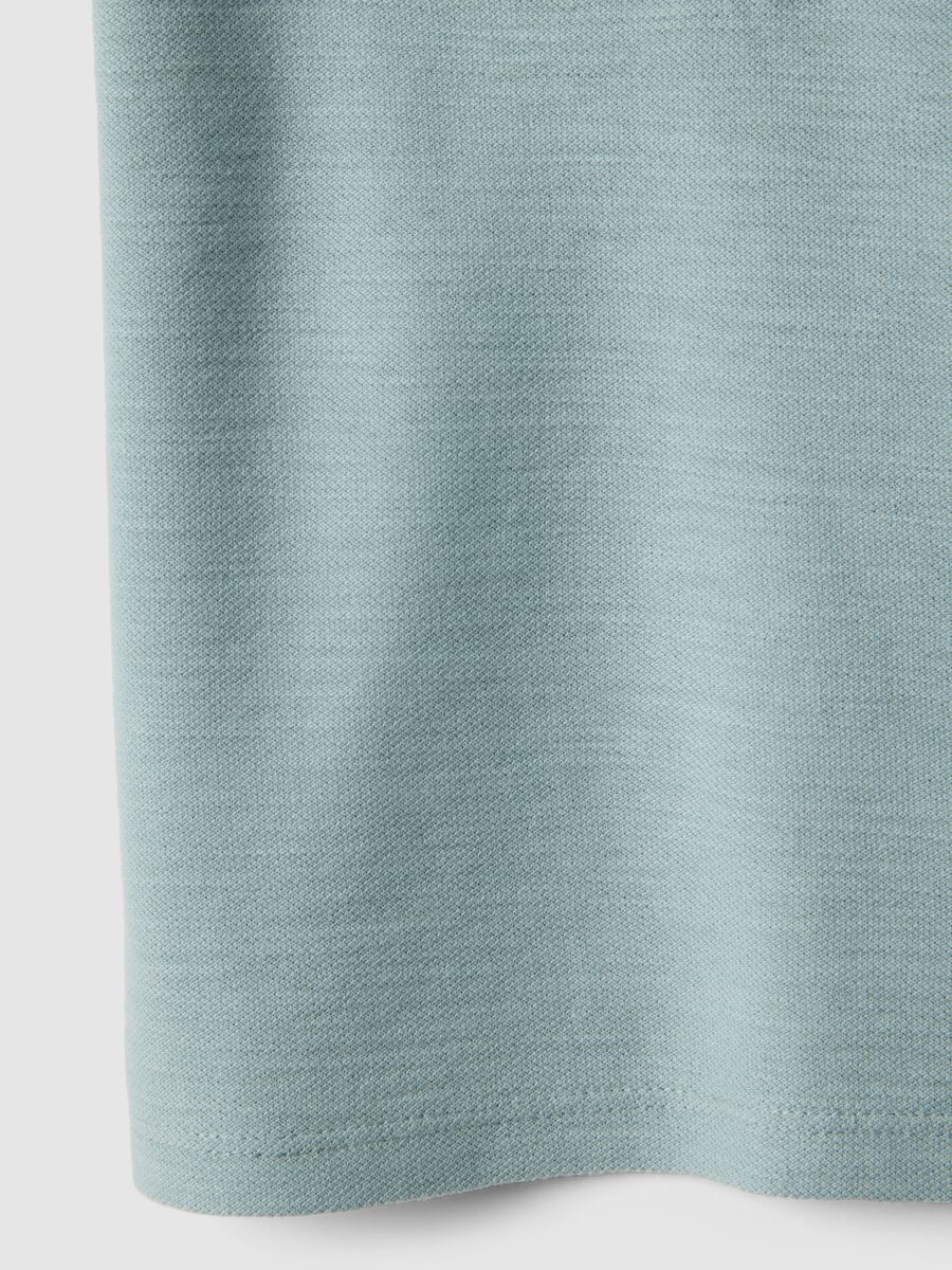 Boy's Regular Fit Light Blue Pure Cotton T-shirt with Pocket_3