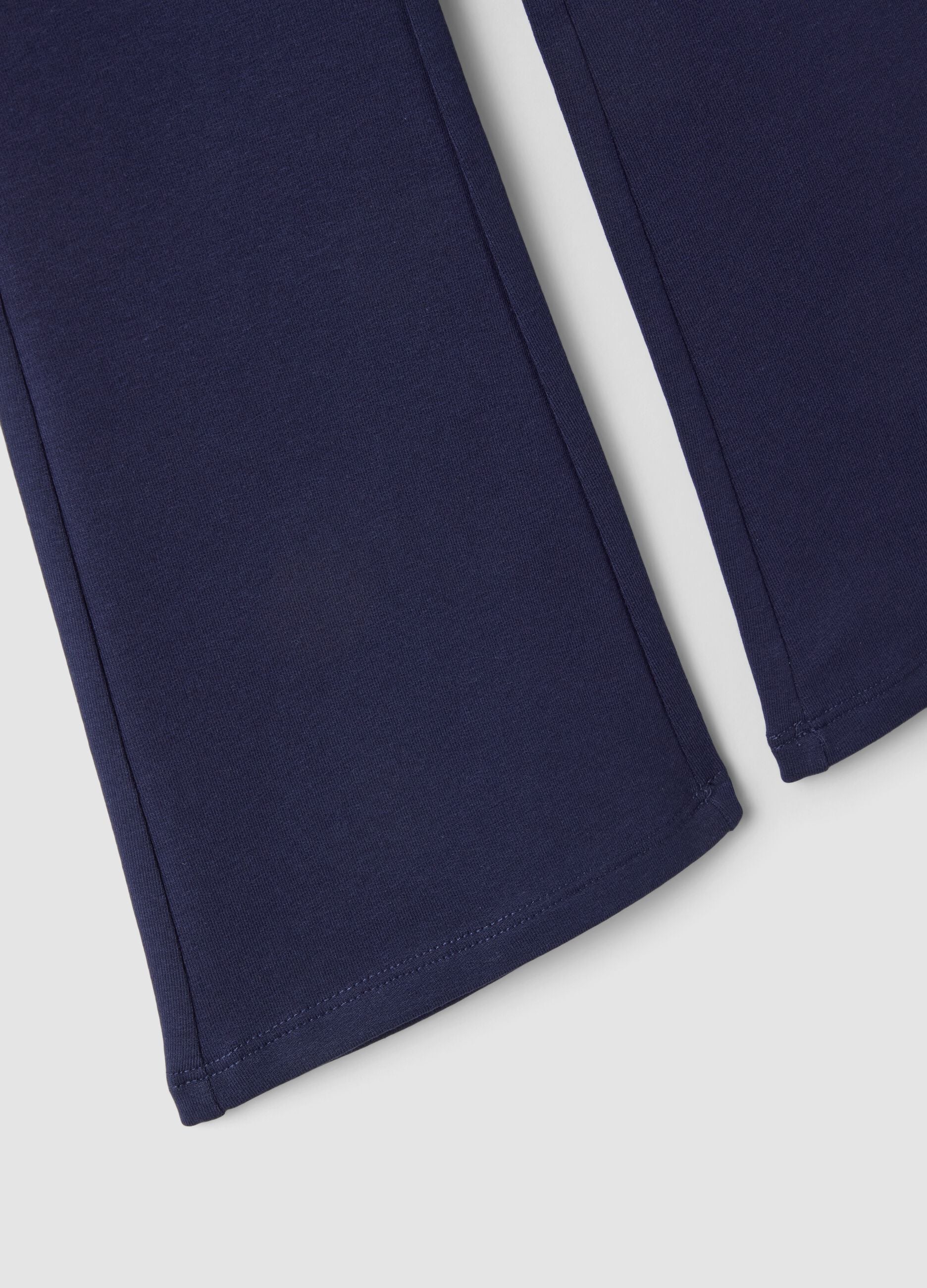 Blaue Schlaghose aus Bio-Baumwolle