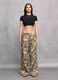 100% Linen Wide-Leg Camo Trousers_0