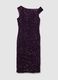Purple fitted dress with sequins_4