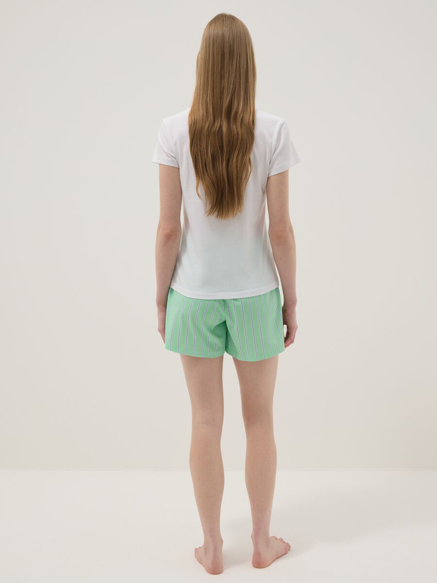 Multicoloured cotton short pyjama regular fit_2