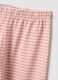 Pijama &agrave;s riscas multicolor para beb&eacute;s meninas em algod&atilde;o puro, ajuste regular_2