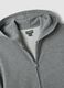 Grey hoodie in pure organic cotton, regular fit_1