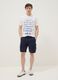 Wei&szlig;es T-Shirt aus reiner Baumwolle mit Print, Regular Fit_1