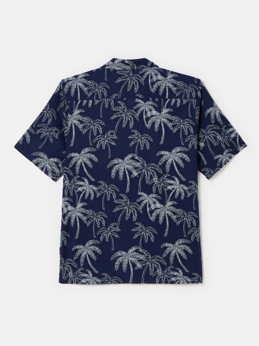 Short-sleeved shirt with palms print_4