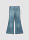 Hellblaue Flare-Jeans aus reiner Baumwolle_2