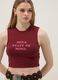 Rotes Regular-Fit Tanktop aus Stretch-Baumwolle mit Statement-Print_0
