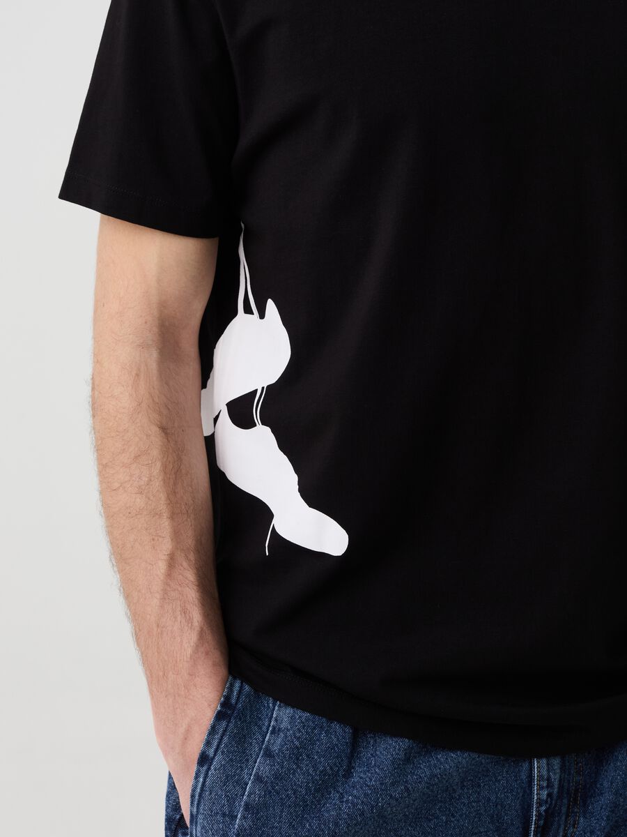 T-shirt girocollo con stampa MARE FUORI_1