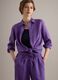 Purple pure linen regular fit shirt_0