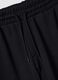 Black cotton blend regular fit jogger trousers_5