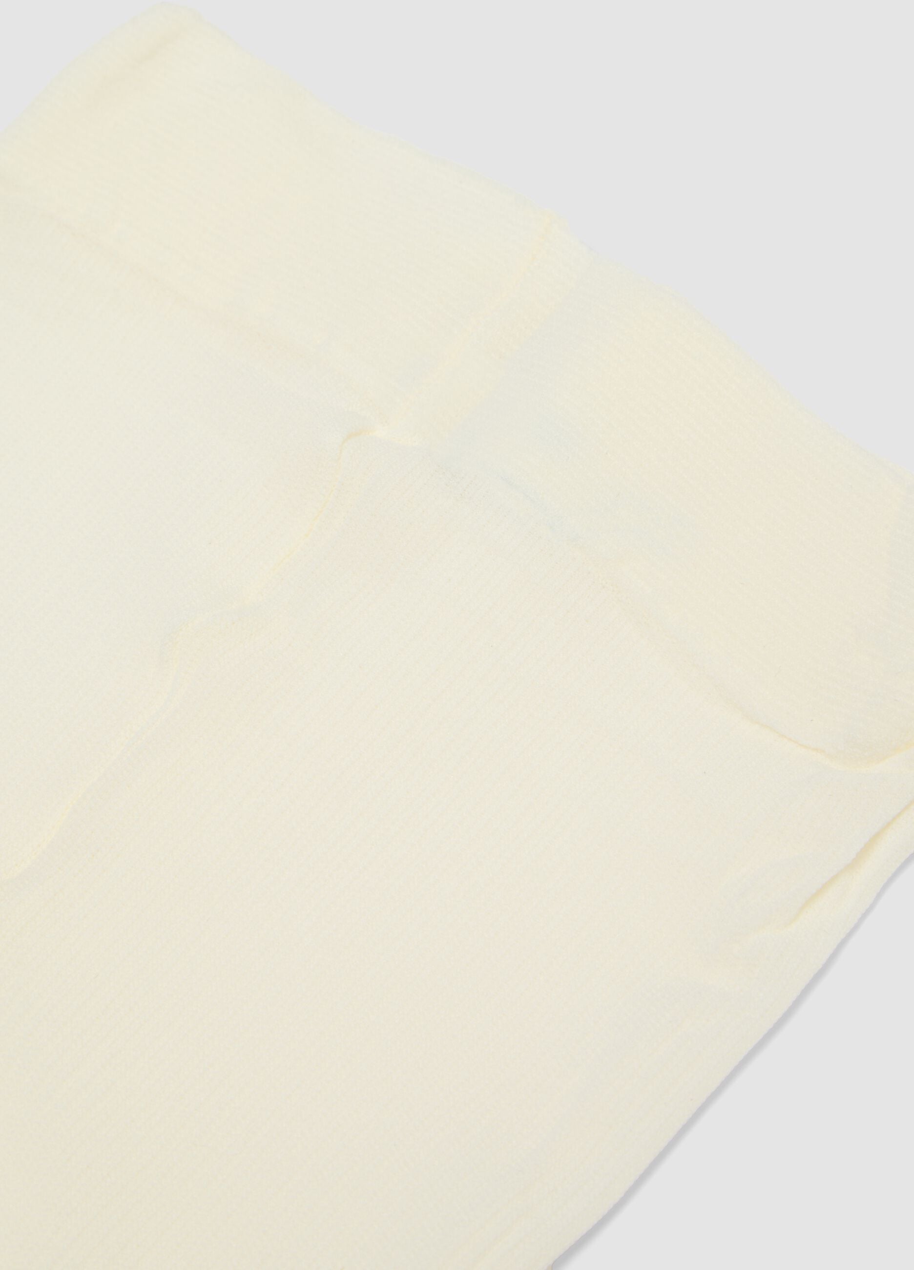 White stretchy tights