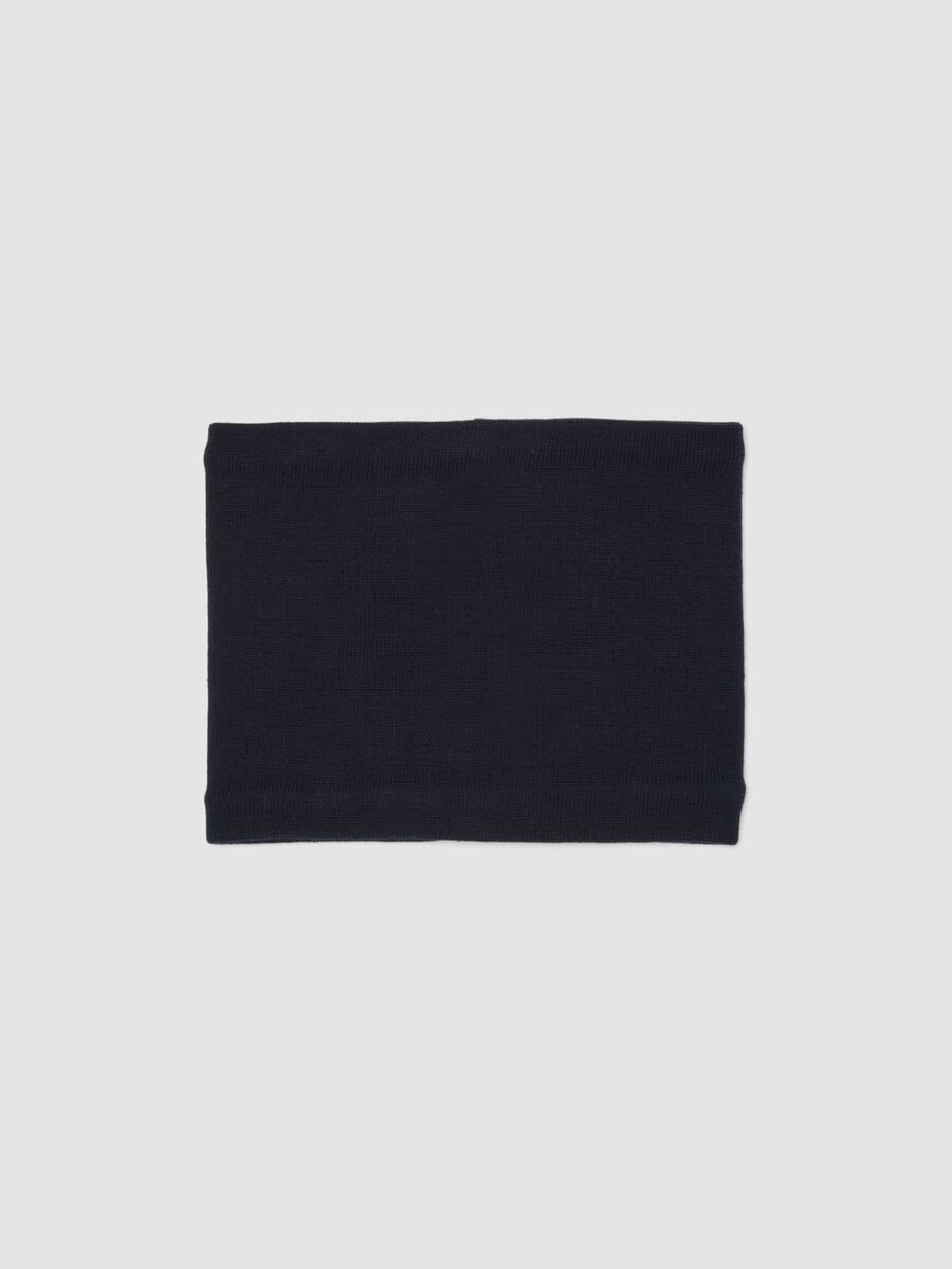 Blauer Schal aus Baumwollmischung_0