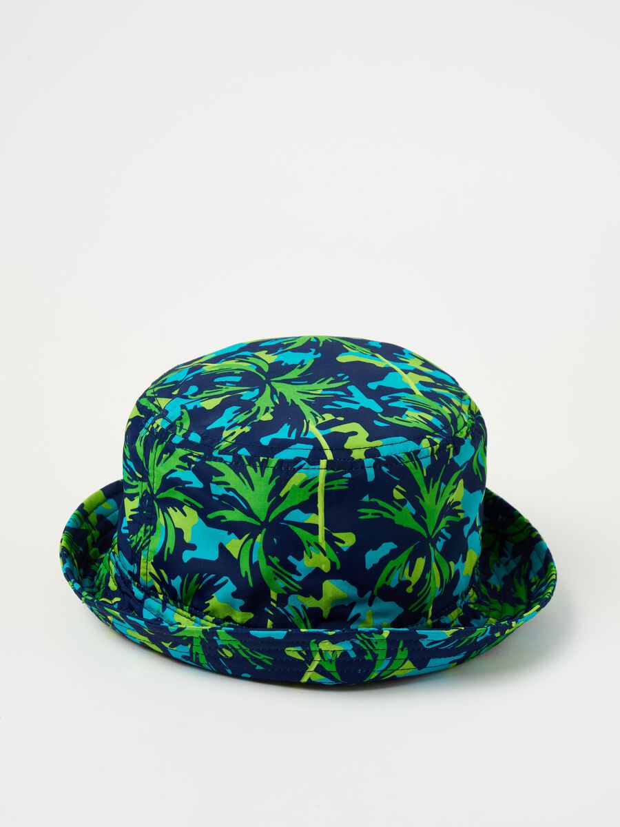 Sombrero de pescador con estampado palmeras_2