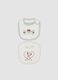 2-pack of white organic cotton bibs with Minnie print_0