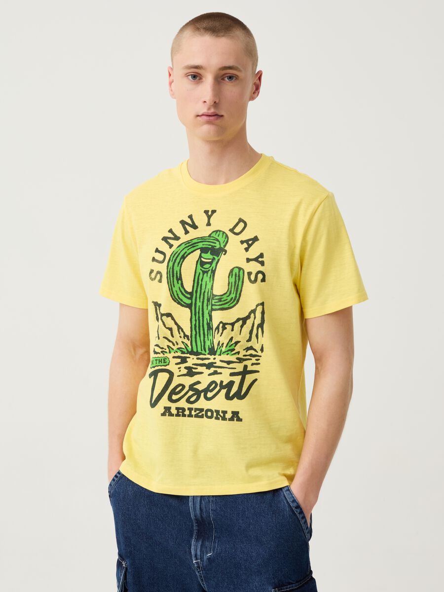 T-shirt con stampa Arizona Desert_0