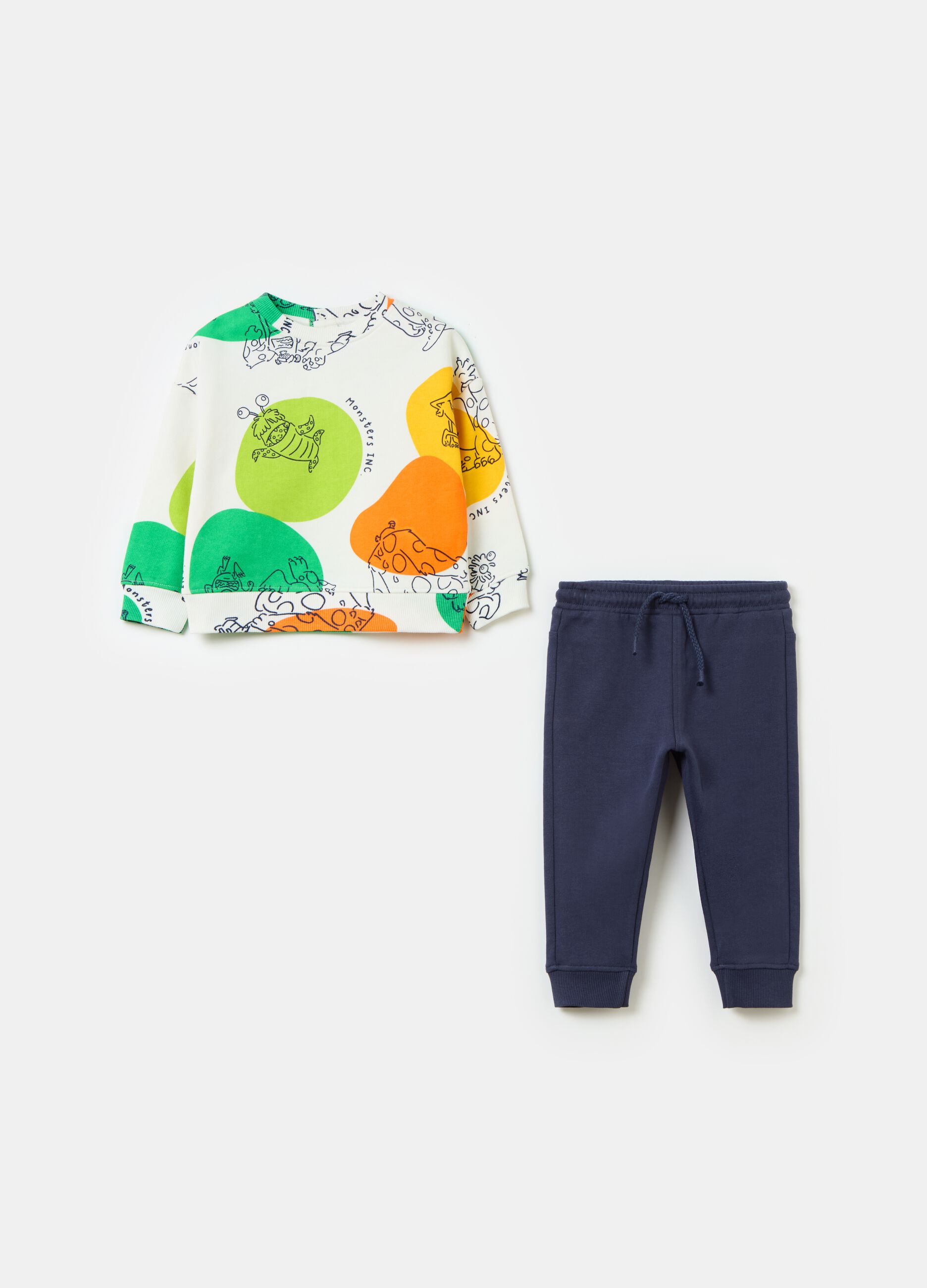 Jogging set with Monsters & Co. print