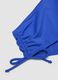 Blue high-waisted stretch fabric bikini bottoms_5