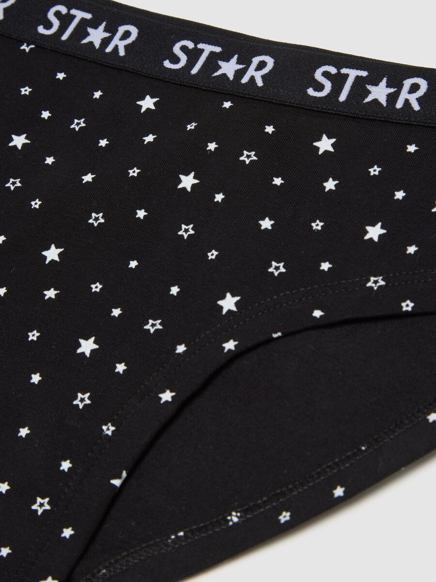 Multicolour stretch cotton briefs for girls regular fit_3