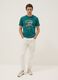 Gr&uuml;nes Kurzarm-T-Shirt aus reiner Baumwolle, Regular Fit_1