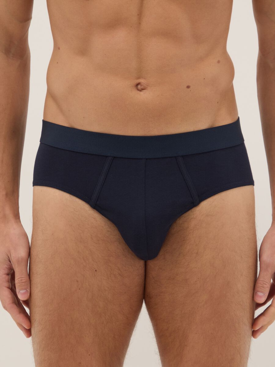 Tripack-Baumwollstretch-Slips in Multicolor-Regular-Fit_1