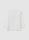 White pure cotton children's T-shirt with print_3