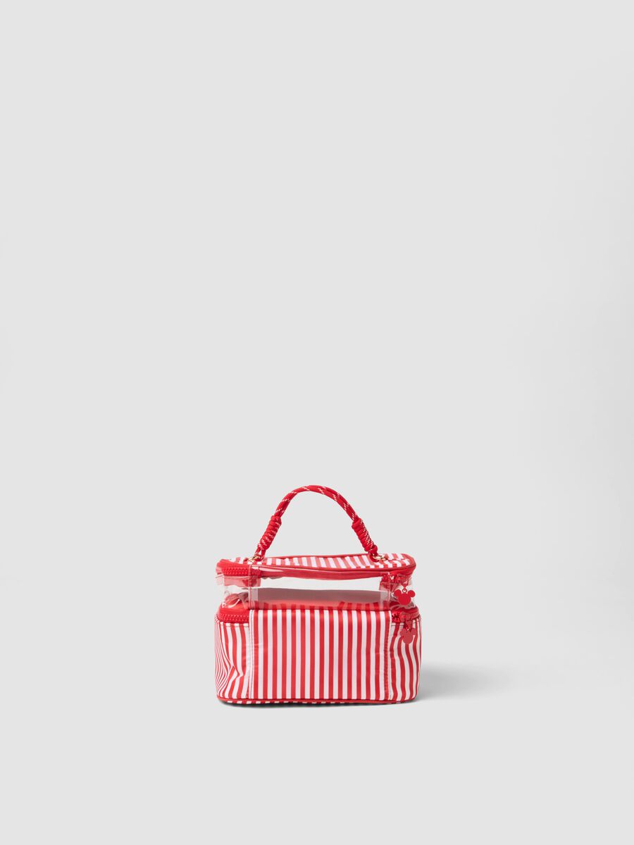 Multicolour striped beauty case with sturdy handles_1