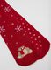 Red Christmas socks in stretch cotton blend_2