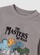 T-shirt infantil cinza regular fit de algod&atilde;o puro com estampa_2