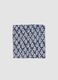 Sarong azul em algod&atilde;o puro com estampado floral_2
