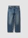 Blaue Denim-Jeans aus reiner Baumwolle im Loose Fit_4