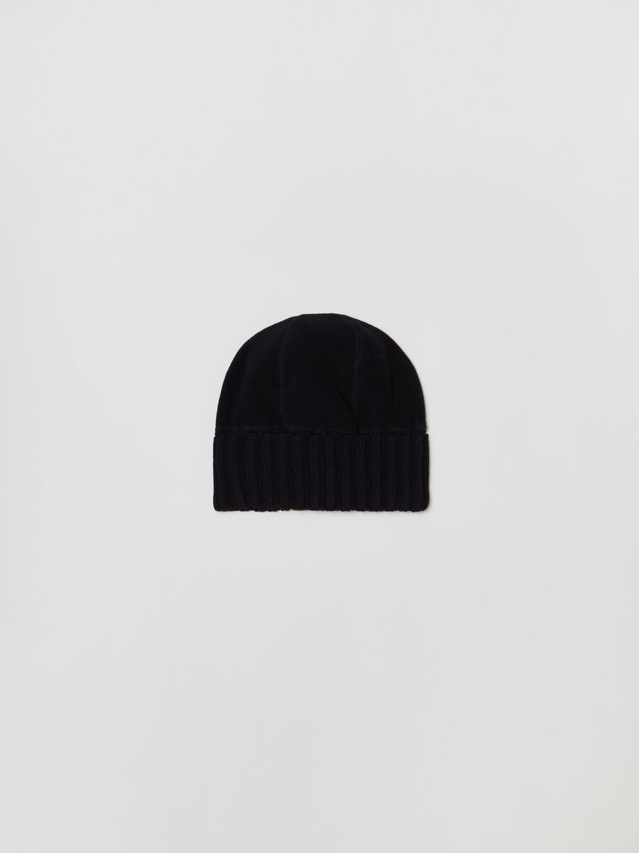 Fleece hat with turn-up_0