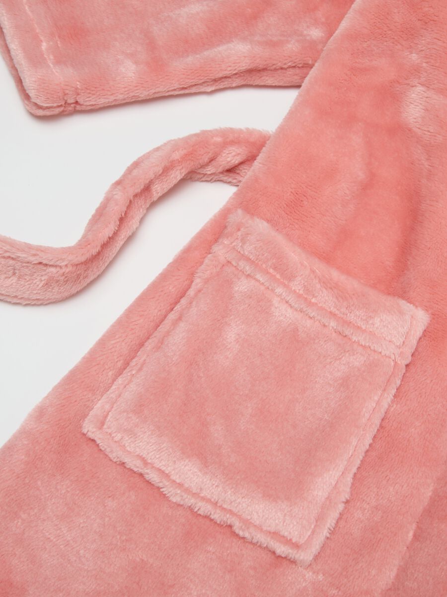 Pink Hooded Bathrobe_2