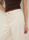 White pure cotton wide leg trousers_3
