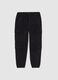 Black stretch cotton cargo trousers for boys_3