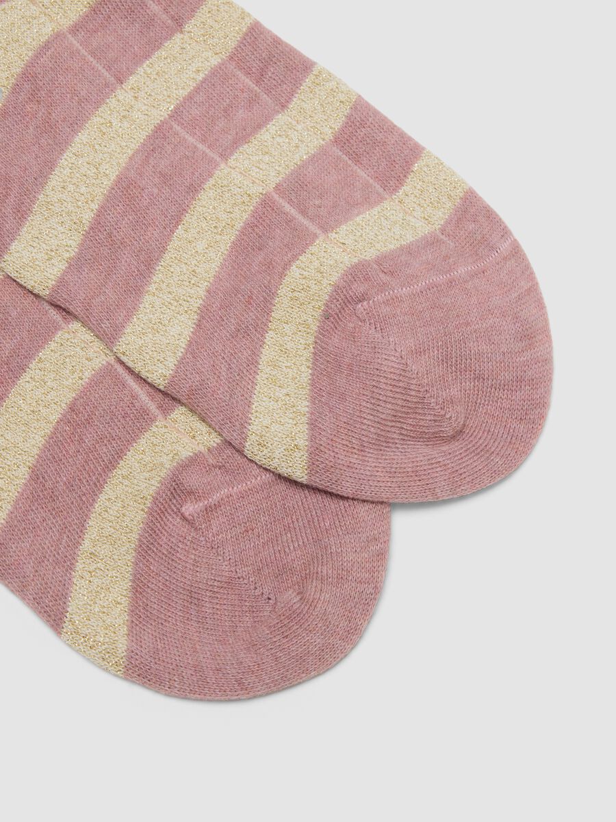 Multicolour striped stretch cotton-blend socks_1