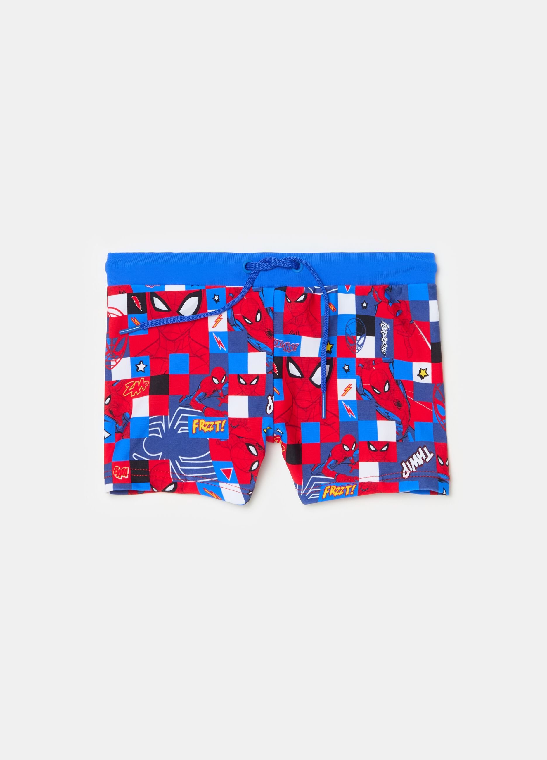 Spider-Man swimming trunks with drawstring