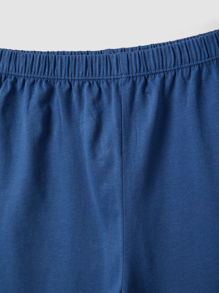 Pigiama in puro cotone multicolor da ragazzo regular fit con stampa_3