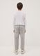 Grey jog denim in a cotton and viscose blend, relaxed fit for boys_1