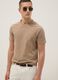 Beige pure cotton regular fit T-shirt_3