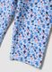 Colourful stretch cotton slim leggings for girls with flowers_3