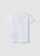 White pure organic cotton T-shirt with graphic for girls_4