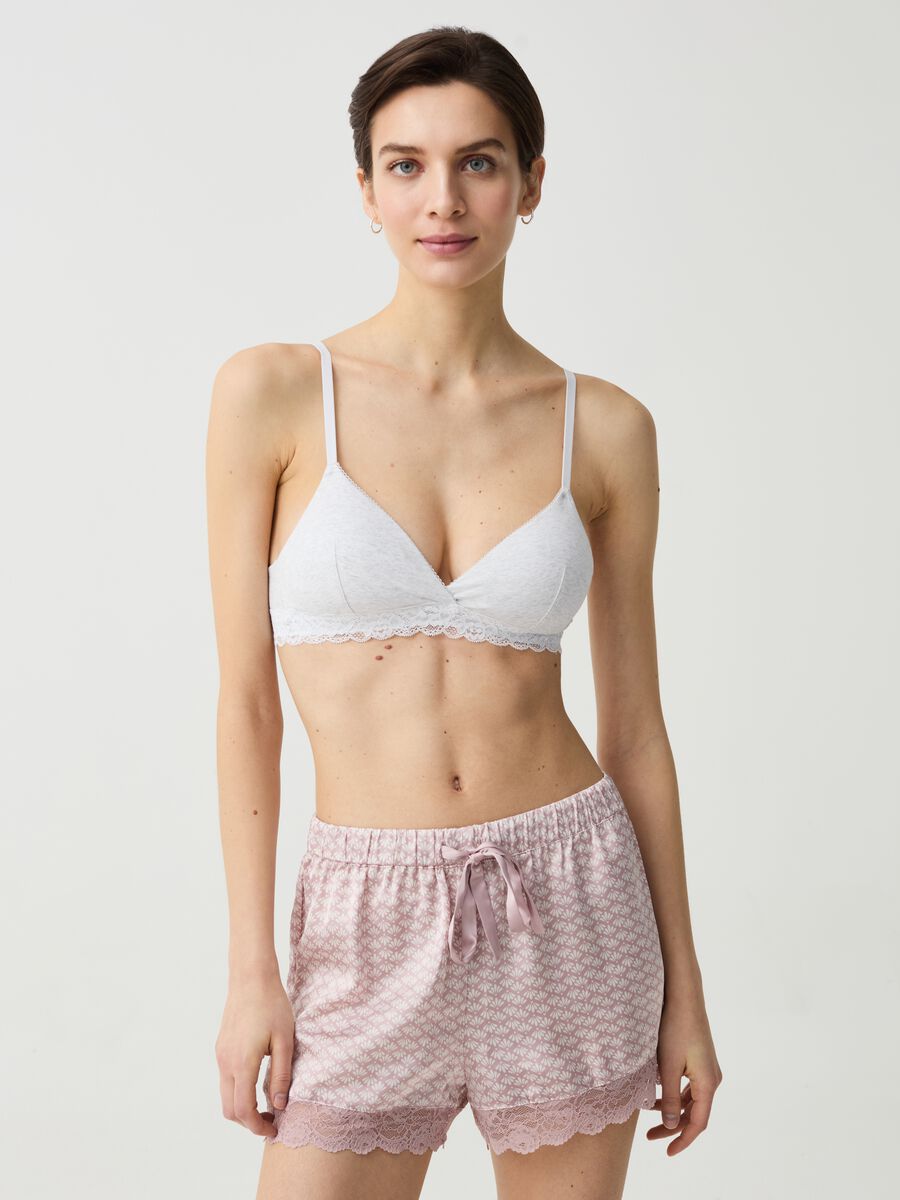 The Triangle soft bra with lace_0