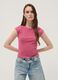 Top rosa fitted em algod&atilde;o el&aacute;stico_2