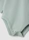 3-pack of crew-neck bodysuits in ivory white and sage green, 100% organic cotton_2