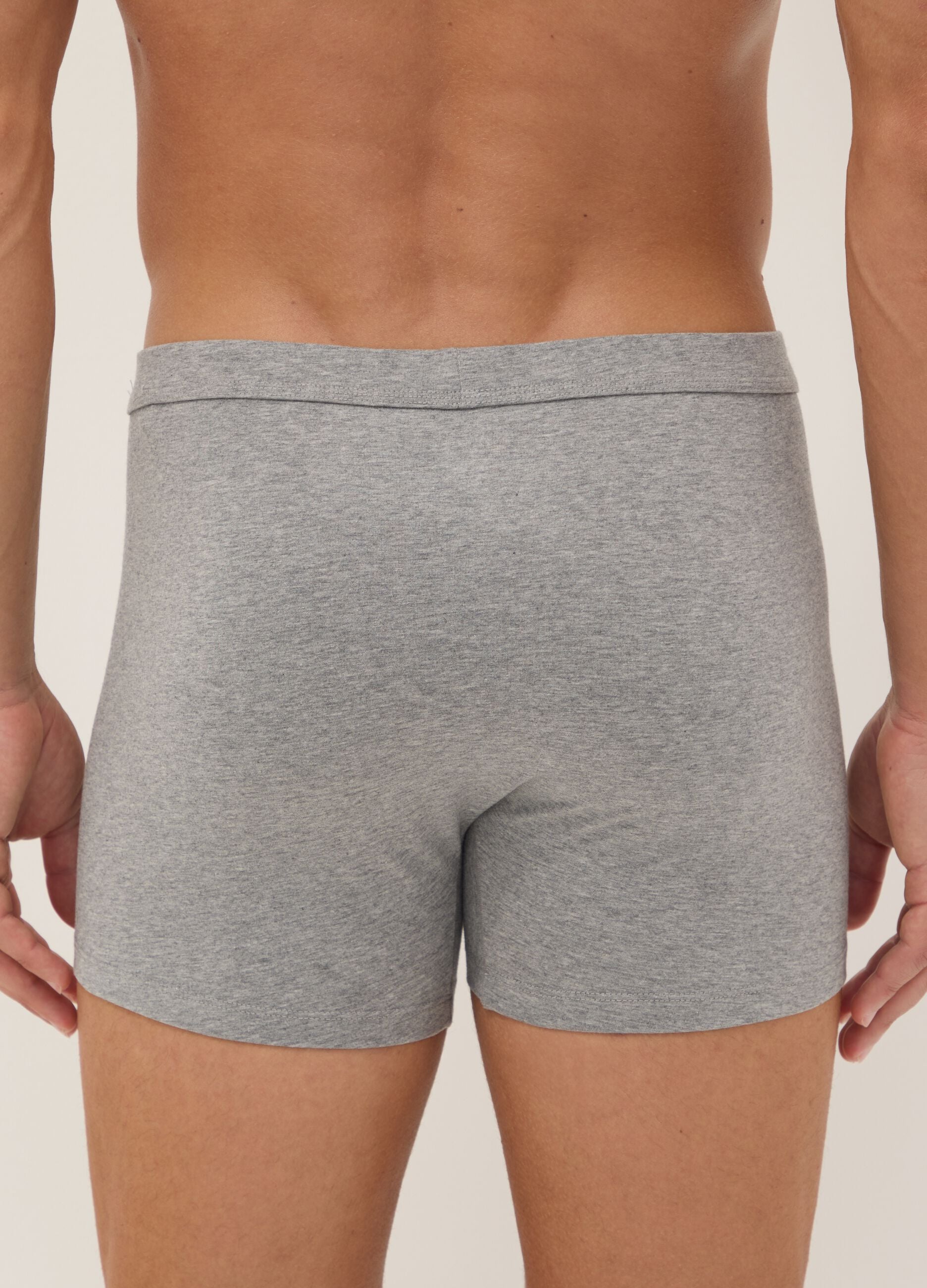 2-pack of grey stretch Supima cotton boxers